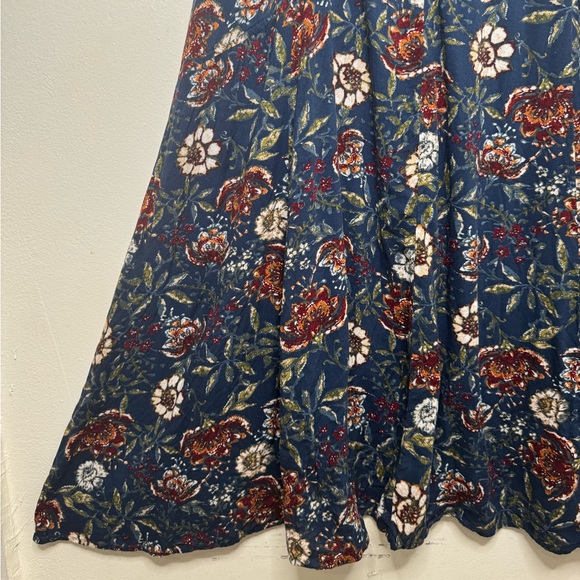 Abercrombie & Fitch womens M sleeveless floral print dress forest witchy boho - Picture 7 of 8